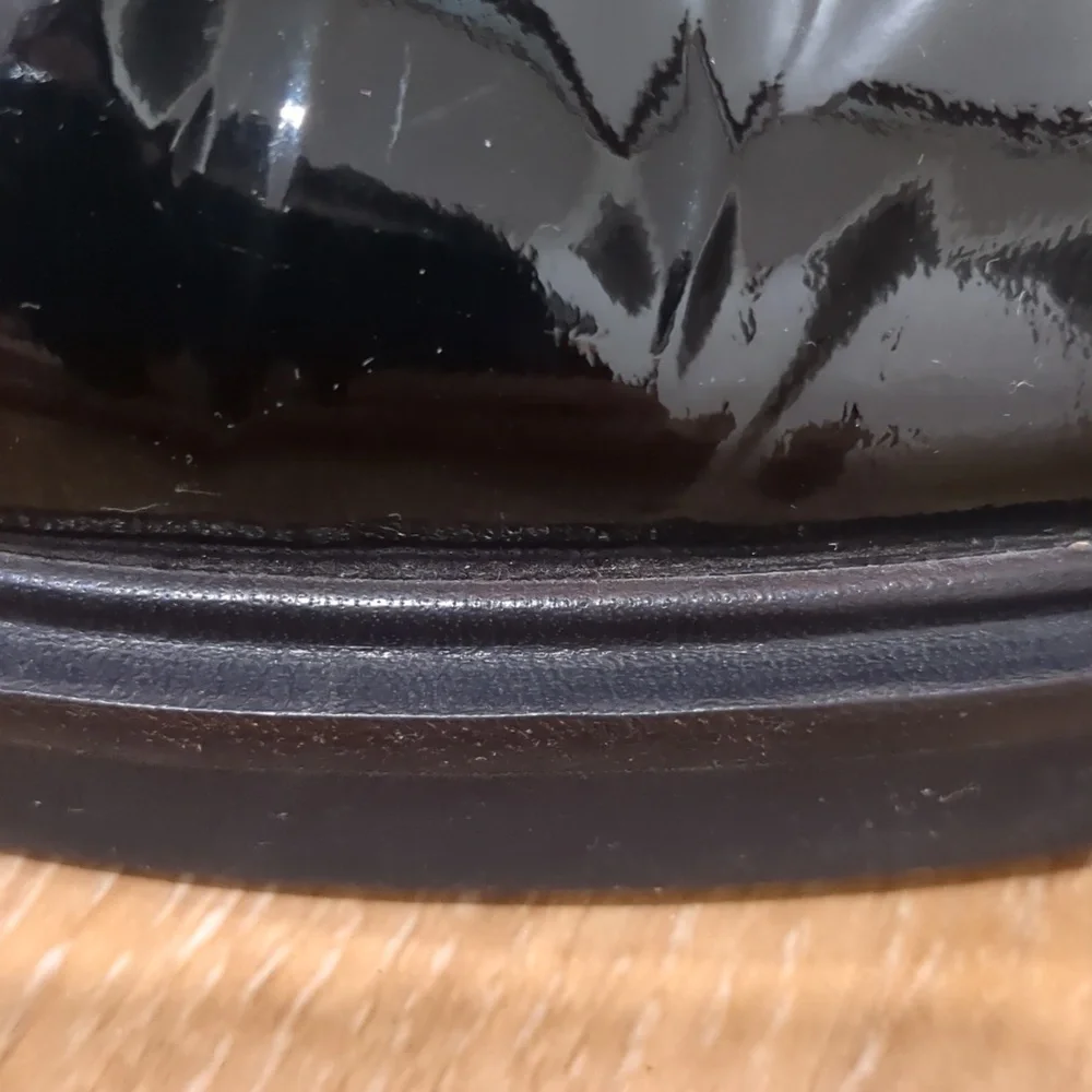 A.P.C. Black Patent Leather Oxfords Size 39  Women's 9 - Picture 8 of 12